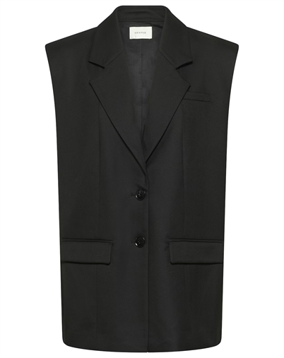 Gestuz - GZPaula Long Vest - Black